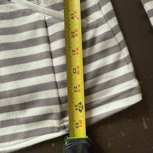 Caslon Women’s Gray White Striped Blazer Jacket Size Small Cotton - Picture 10 of 16